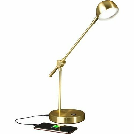 OTTLITE TECHNOLOGIES Lamp, ClearSun LED, 300 Lumens, 6inDia Base, 4in-18inH, Brass OTTCS01BS9SHPR